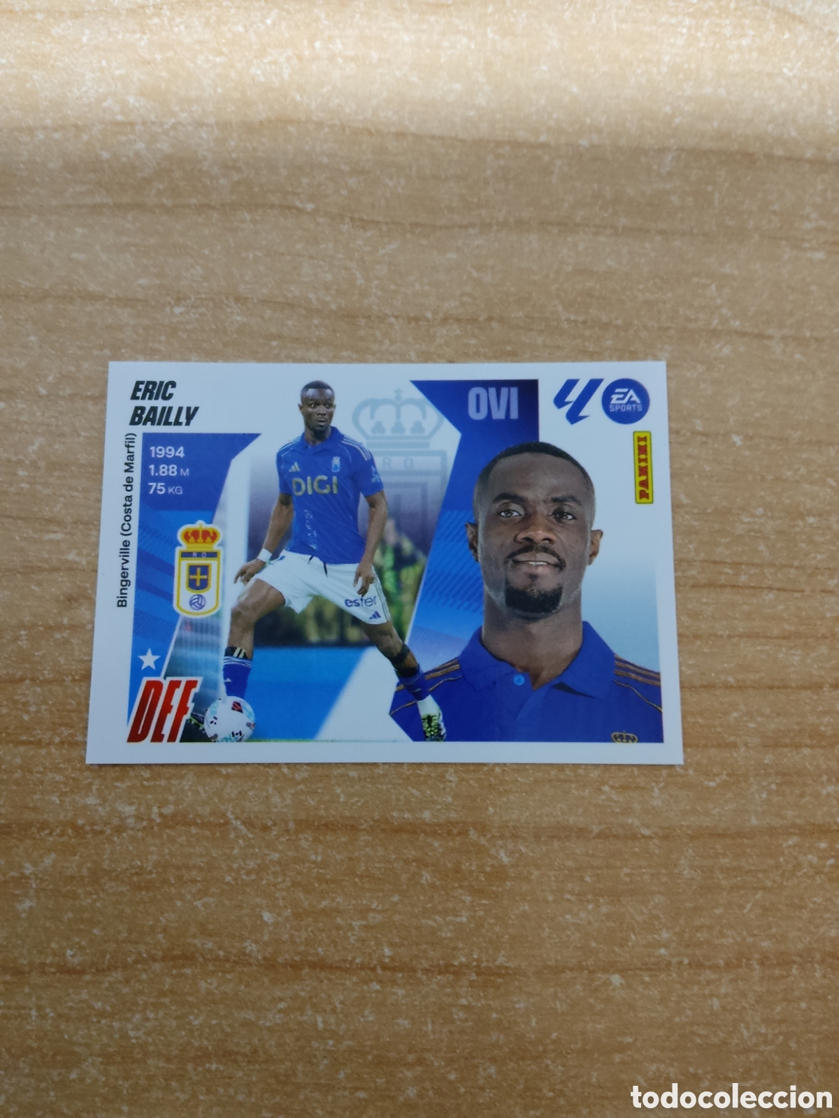 Cromos de f&uacute;tbol: 7 BIS ERIC BAILLY REAL OVIEDO LIGA ESTE 2025 2026