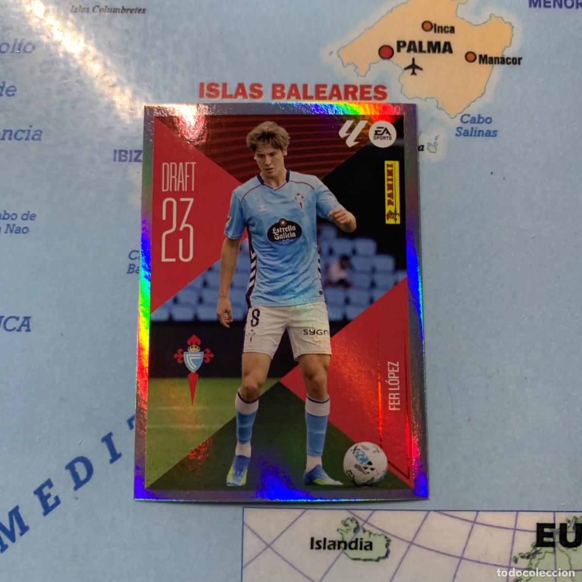 Cromos de f&uacute;tbol: Fer Lopez draft 23 n&uacute;mero 7 Del Celta cromo de la liga este 26-27 2026-2027