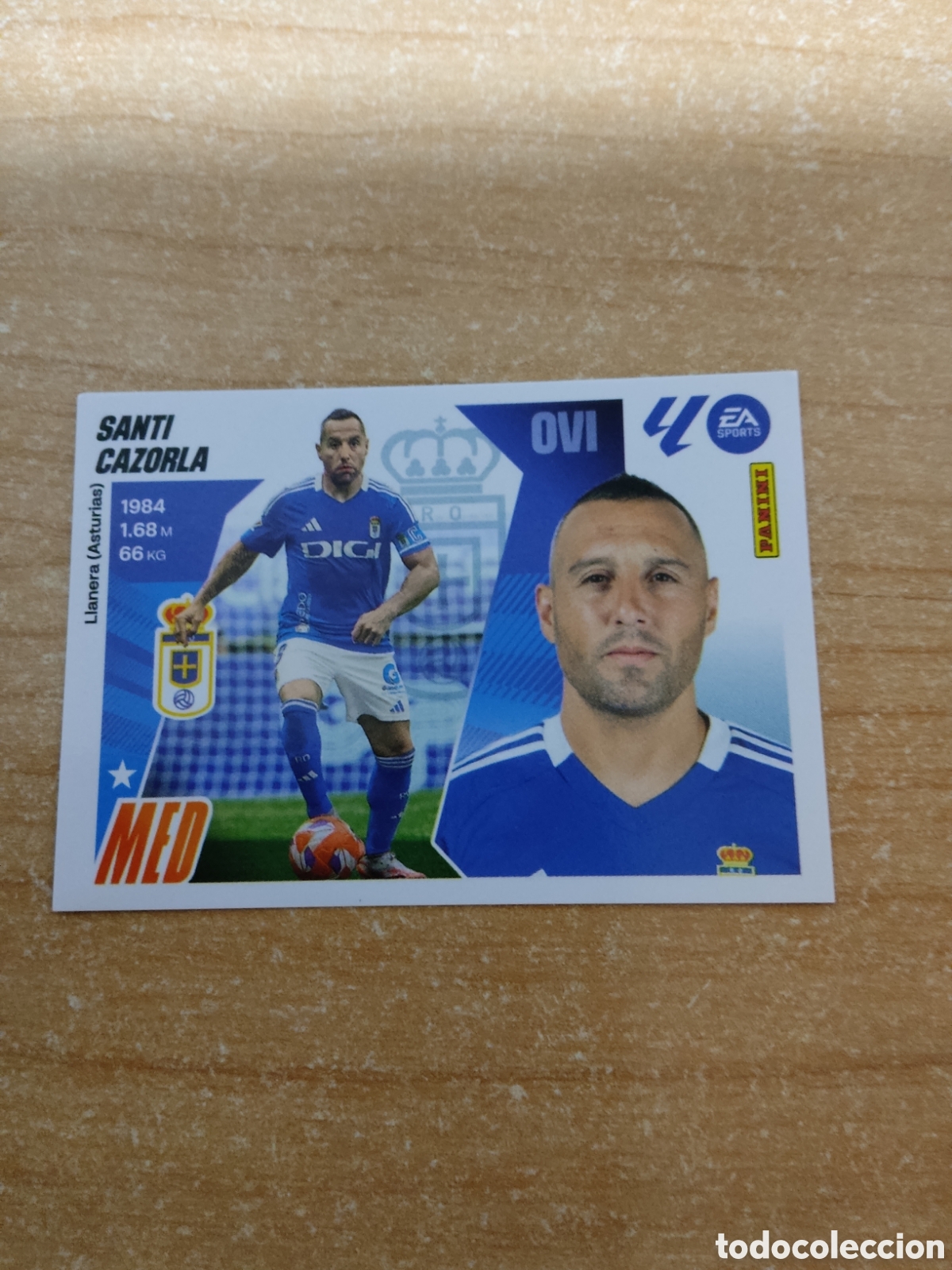 Cromos de f&uacute;tbol: 14 SANTI CAZORLA REAL OVIEDO LIGA ESTE 2025 2026