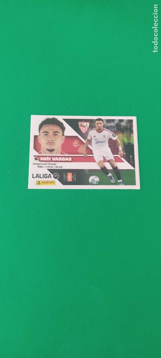 Cromos de f&uacute;tbol: CROMO FUTBOL VARGAS SEVILLA F.C. SIN PEGAR N&ordm; 15 LIGA ESTE 2026-2027/26-27 PANINI