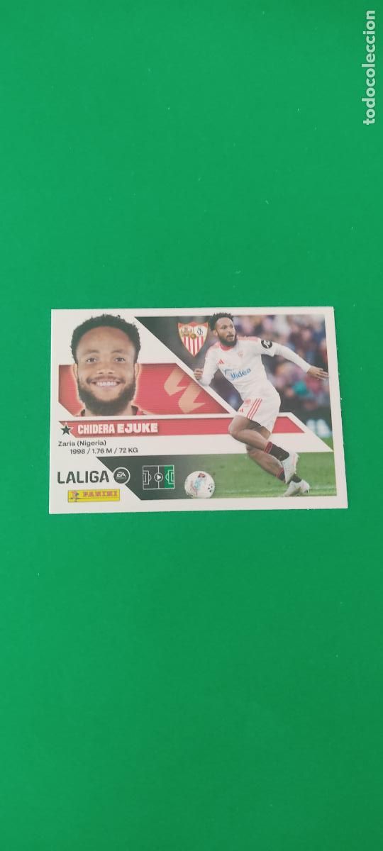 Cromos de f&uacute;tbol: CROMO FUTBOL EJUKE SEVILLA F.C. SIN PEGAR N&ordm; 18 LIGA ESTE 2026-2027/26-27 PANINI