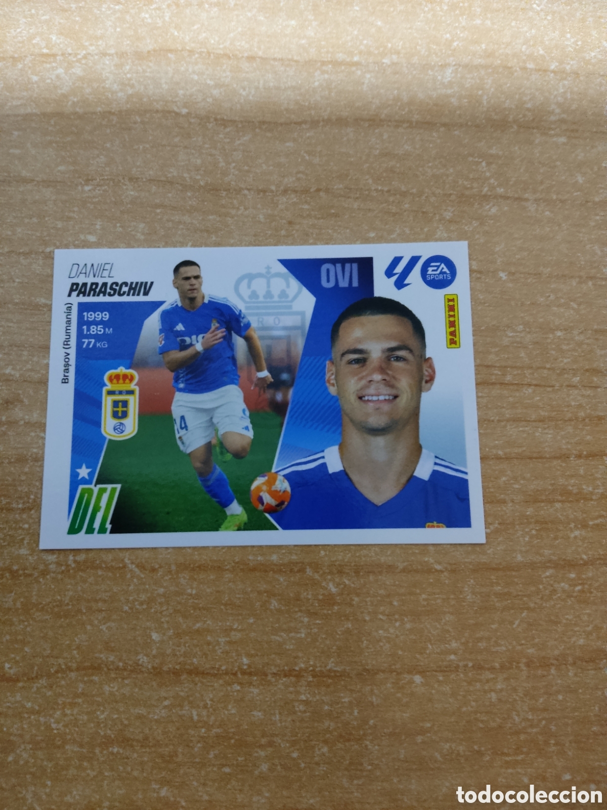 Cromos de f&uacute;tbol: 19 PARASCHIV REAL OVIEDO LIGA ESTE 2025 2026
