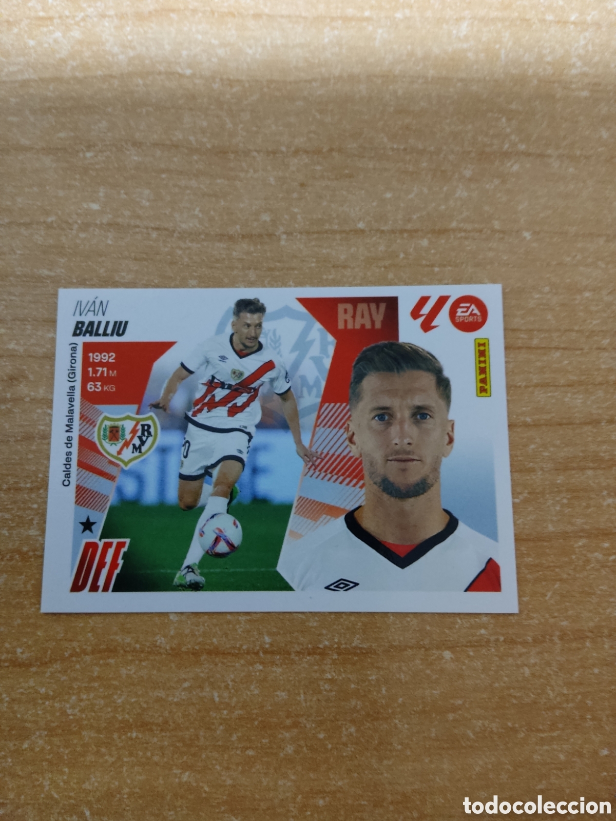 Cromos de f&uacute;tbol: 5 IVAN BALLIU RAYO VALLECANO LIGA ESTE 2025 2026