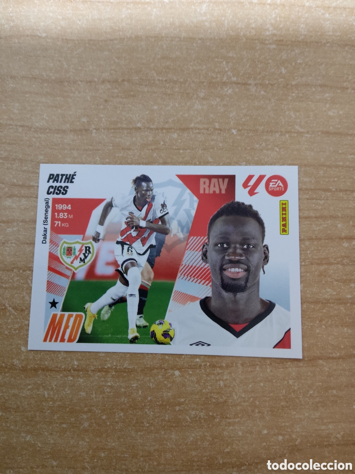 Cromos de f&uacute;tbol: 11 PATHE CISS RAYO VALLECANO LIGA ESTE 2025 2026