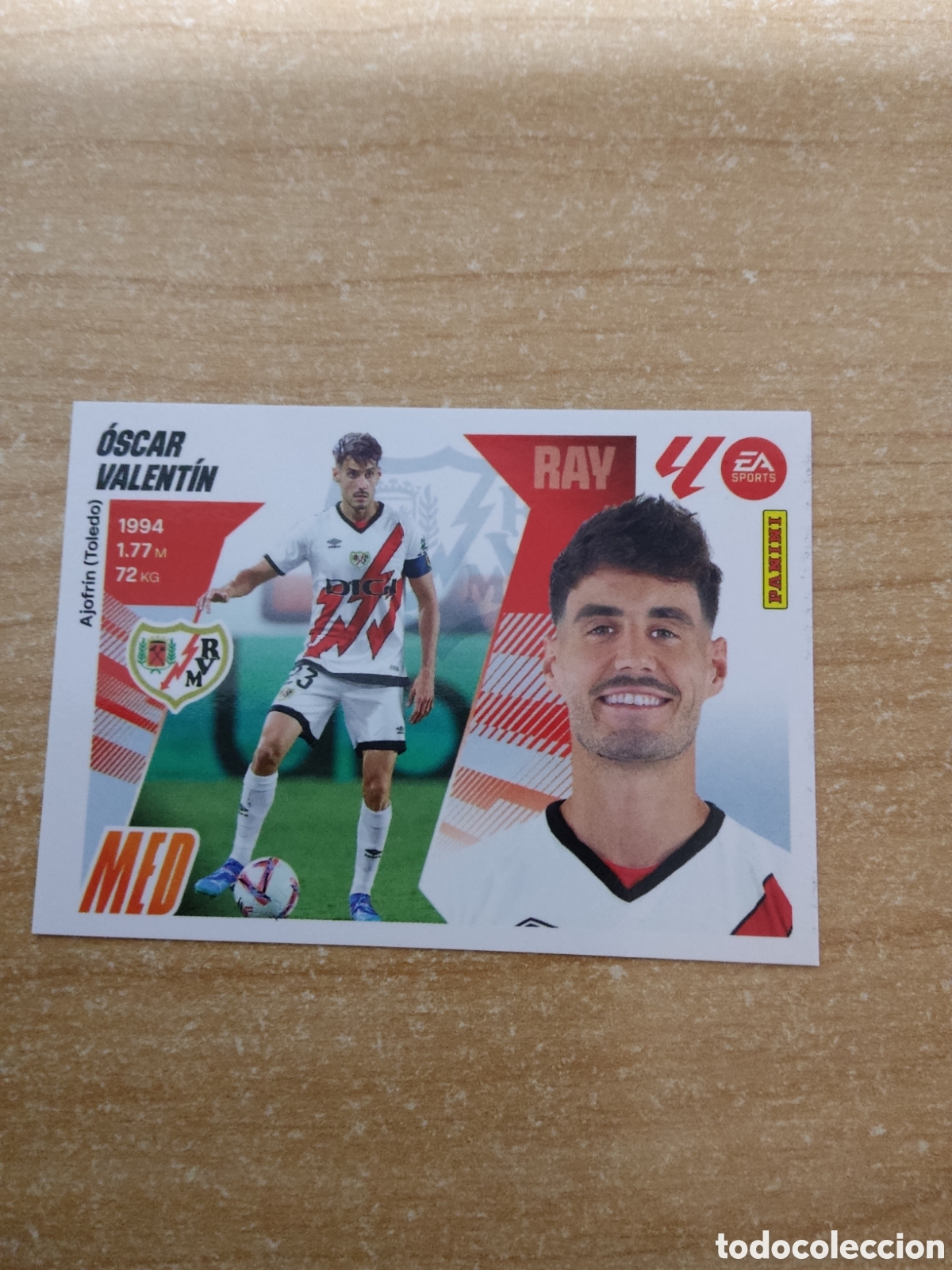 Cromos de f&uacute;tbol: 12 OSCAR VALENTIN RAYO VALLECANO LIGA ESTE 2025 2026