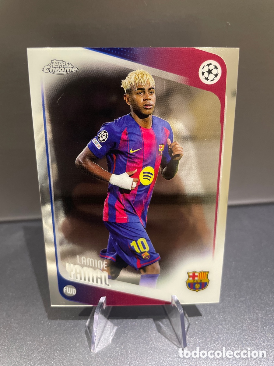Figurine di Calcio: Lamine Yamal 10 Topps Chrome 2025-26 FC Barcelona