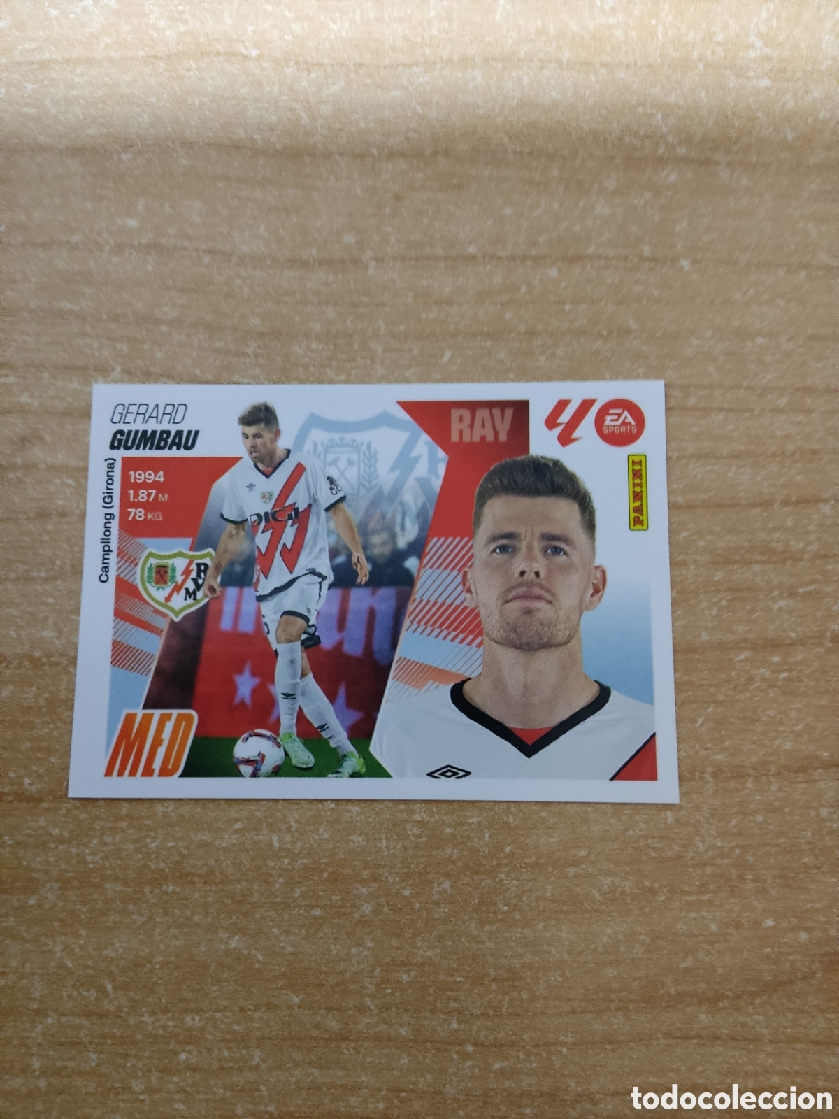 Cromos de f&uacute;tbol: 13 BIS GUMBAU RAYO VALLECANO LIGA ESTE 2025 2026