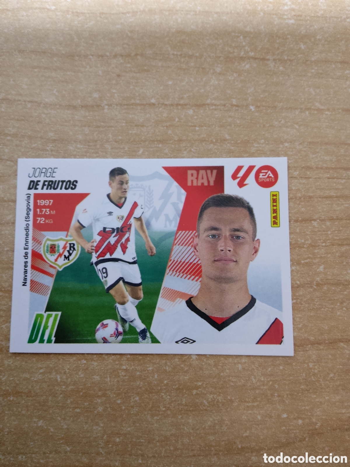 Cromos de f&uacute;tbol: 18 JORGE DE FRUTOS RAYO VALLECANO LIGA ESTE 2025 2026