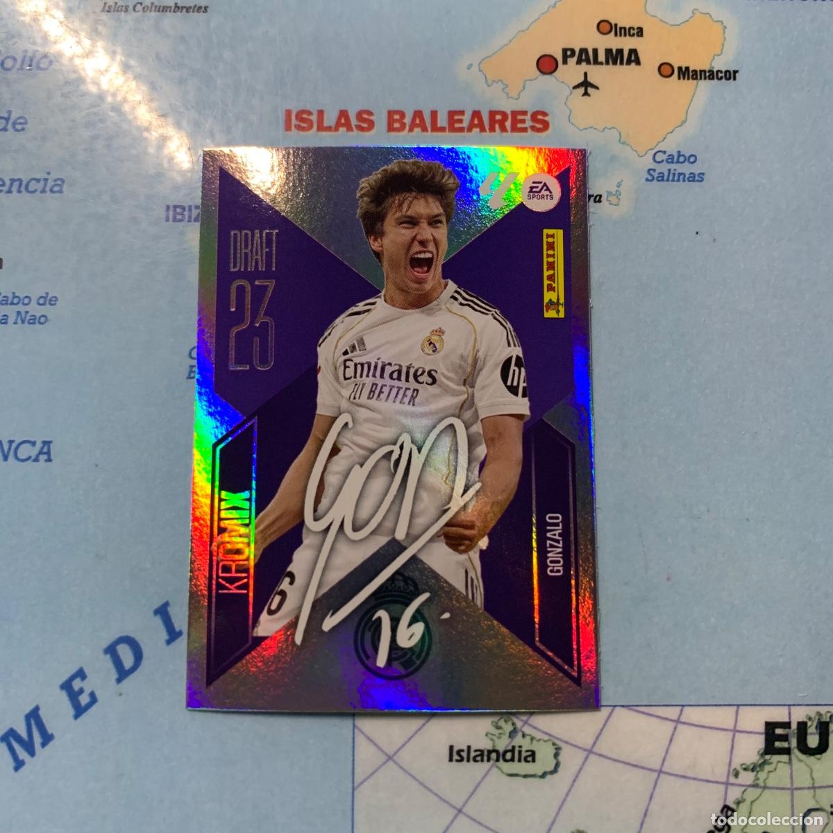 Cromos de f&uacute;tbol: Gonzalo draft 23 Kromix n&uacute;mero K9 Del Real Madrid cromo de la liga este 26-27 2026-2027
