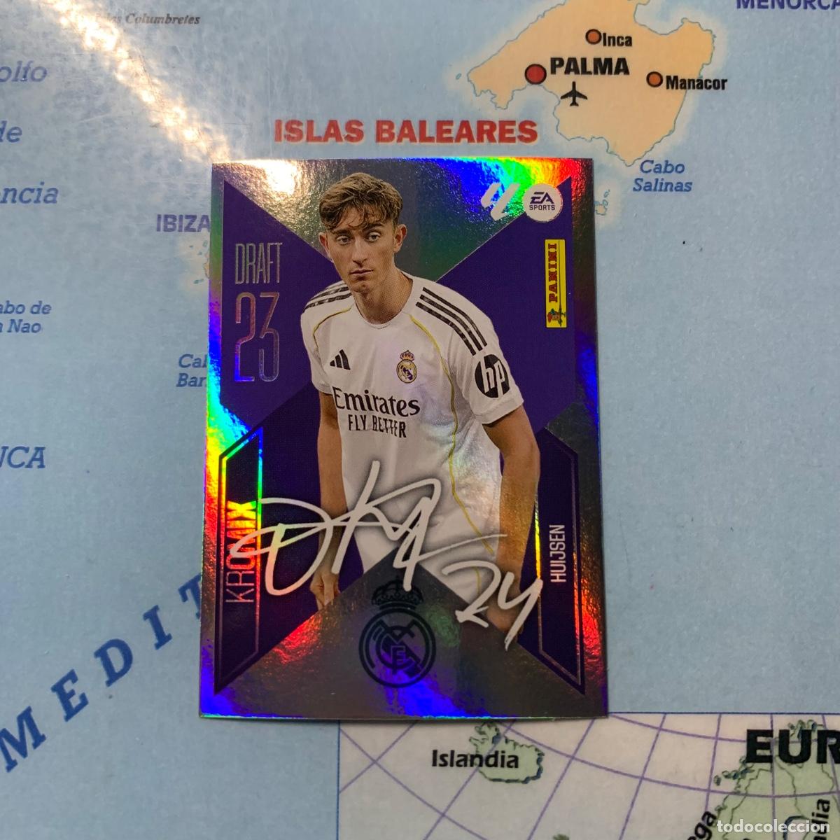 Cromos de f&uacute;tbol: Huijsen draft 23 n&uacute;mero 10 Del Real Madrid cromo de la liga este 26-27 2026-2027