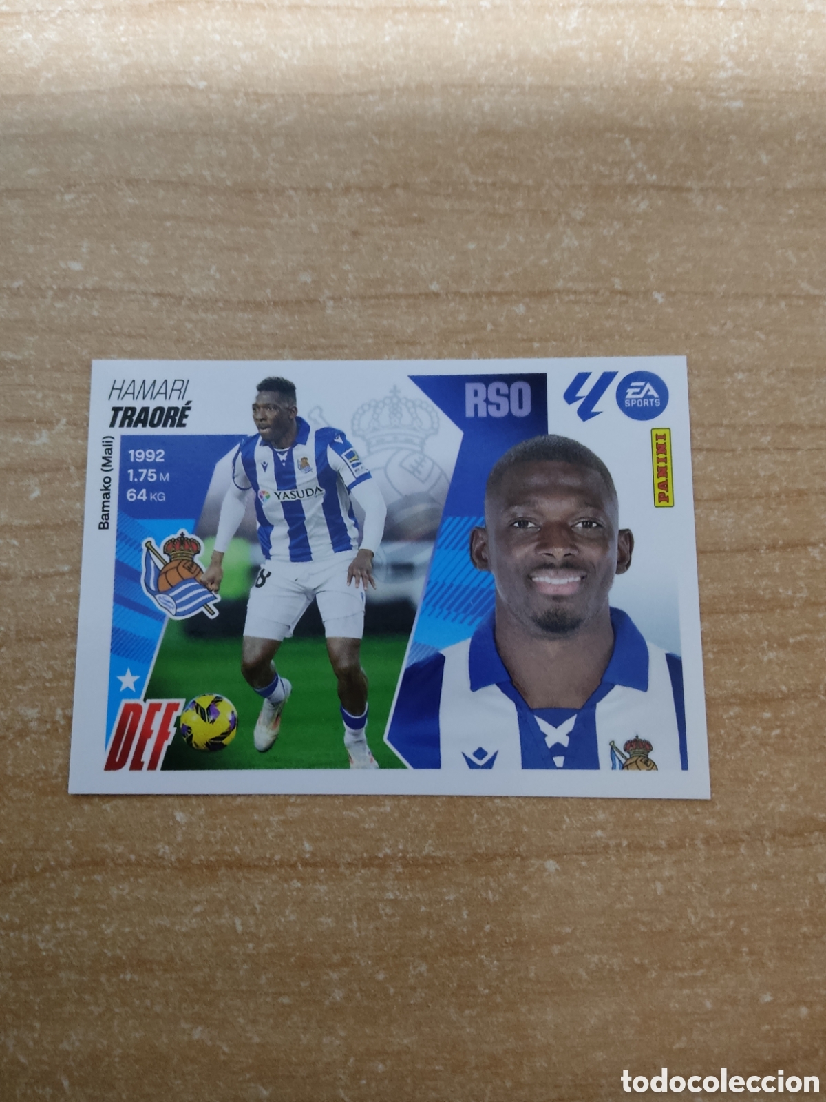 Cromos de f&uacute;tbol: 5 B TRAORE REAL SOCIEDAD LIGA ESTE 2025 2026