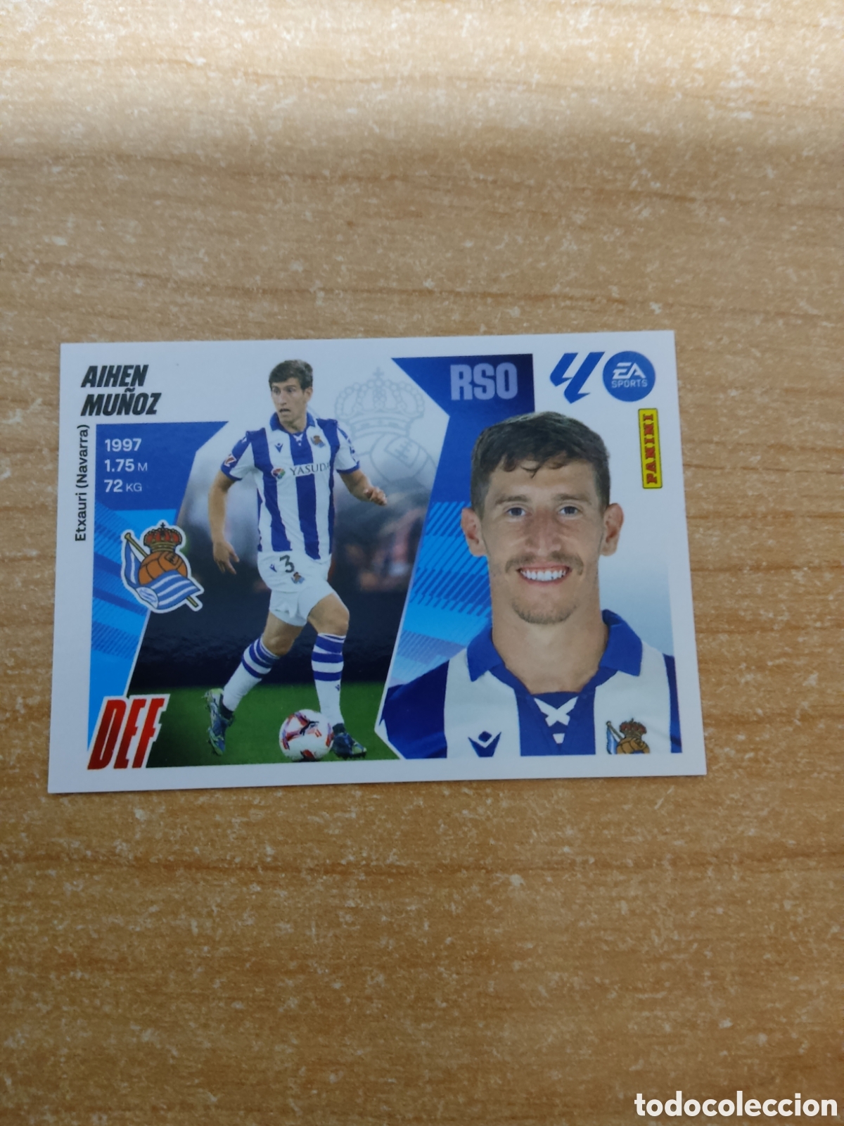 Cromos de f&uacute;tbol: 10 B AIHEN MU&Ntilde;OZ REAL SOCIEDAD LIGA ESTE 2025 2026