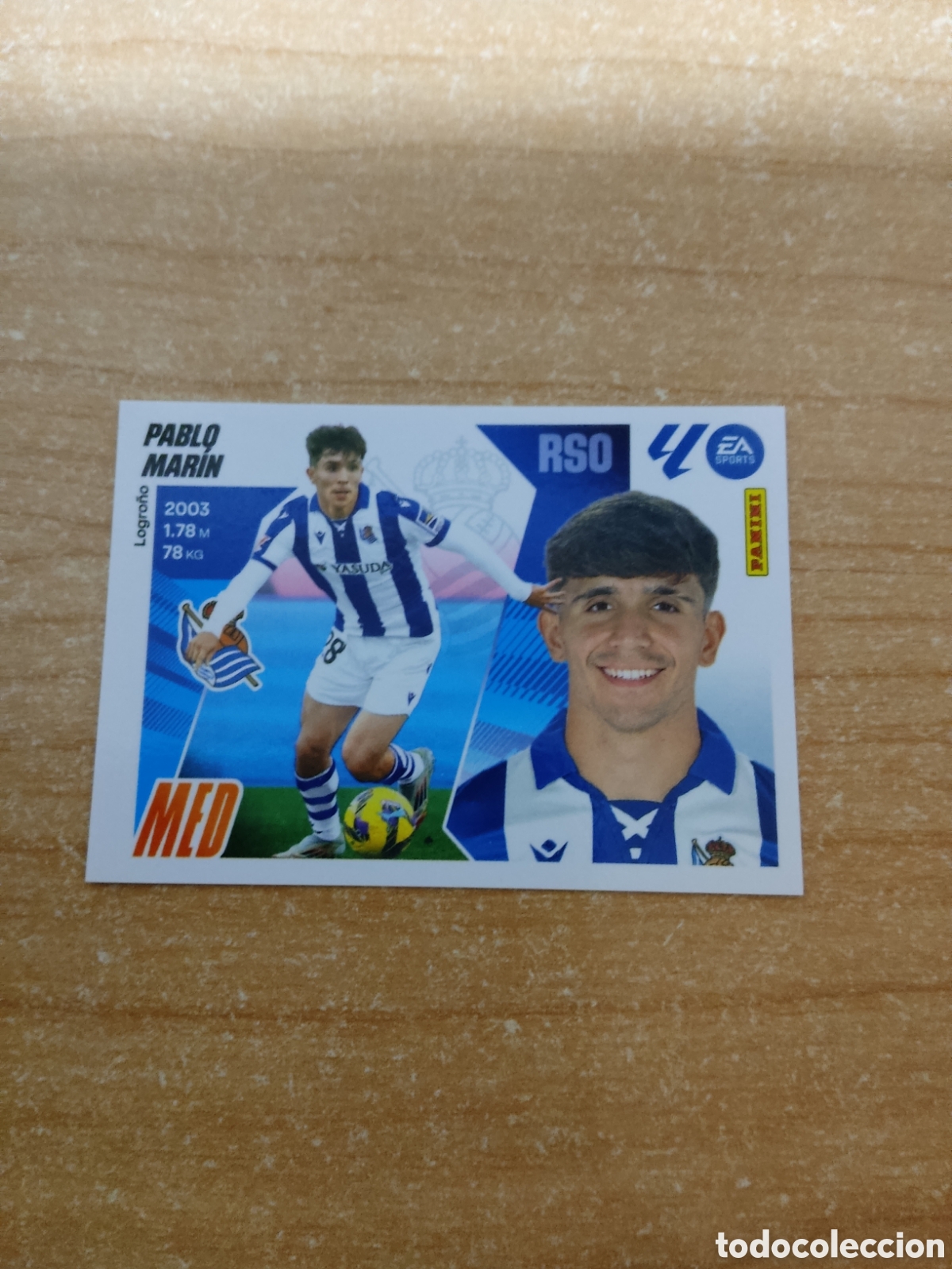 Cromos de f&uacute;tbol: 12 PABLO MARIN REAL SOCIEDAD LIGA ESTE 2025 2026