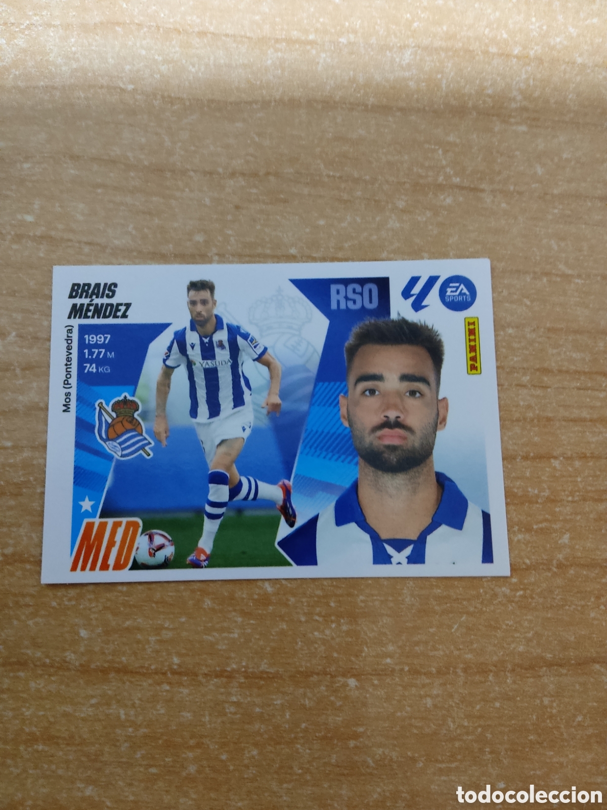 Cromos de f&uacute;tbol: 14 A BRAIS MENDEZ REAL SOCIEDAD LIGA ESTE 2025 2026