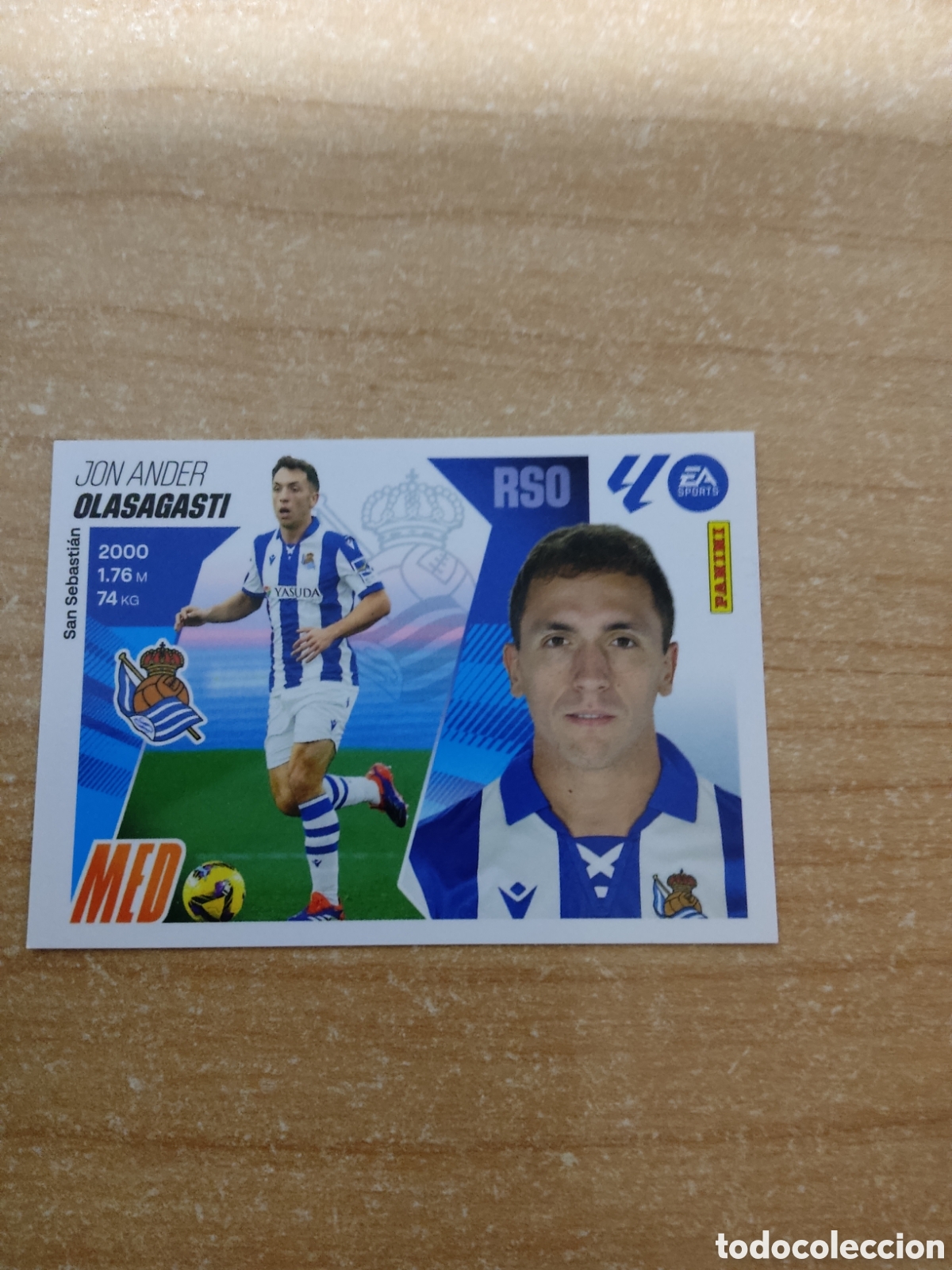 Cromos de f&uacute;tbol: 14 B OLASAGASTI REAL SOCIEDAD LIGA ESTE 2025 2026