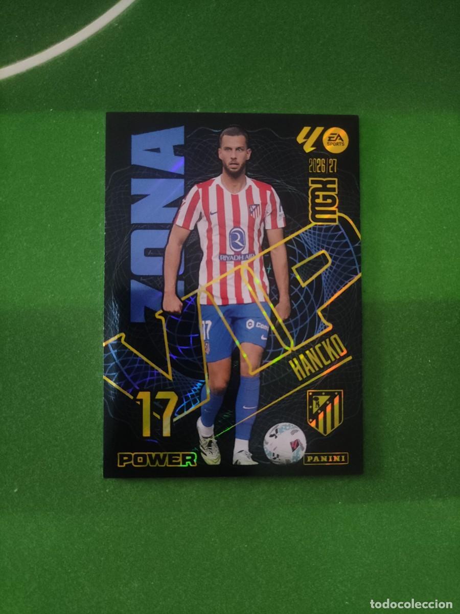 Cromos de f&uacute;tbol: 397 P Hancko Atl&eacute;tico de Madrid Zona VIP Power Megacracks 2026/27 26/27