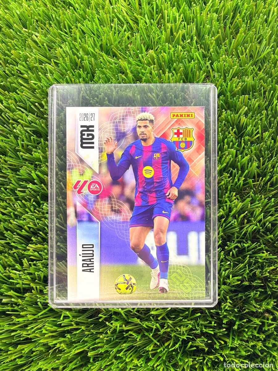 Cromos de f&uacute;tbol: N&ordm; 80 Ara&uacute;jo FC Barcelona Megacracks 26 27
