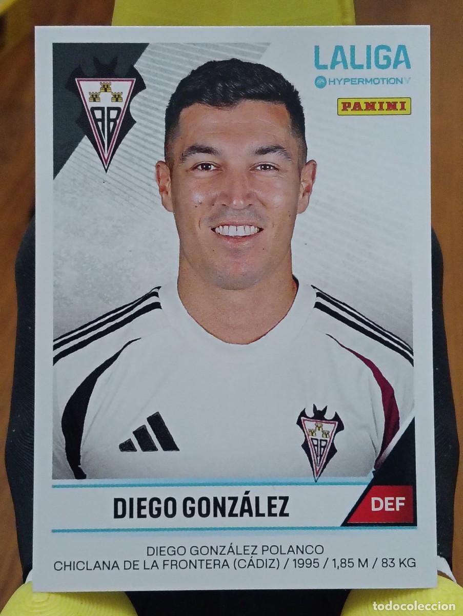 Cromos de f&uacute;tbol: Liga Hypermotion 24/25 - Diego Gonz&aacute;lez - N&deg; 9b - Albacete