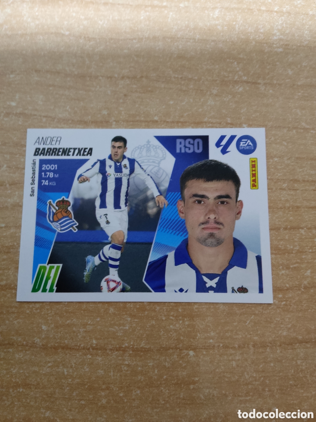 Cromos de f&uacute;tbol: 17 BARRENETXEA REAL SOCIEDAD LIGA ESTE 2025 2026