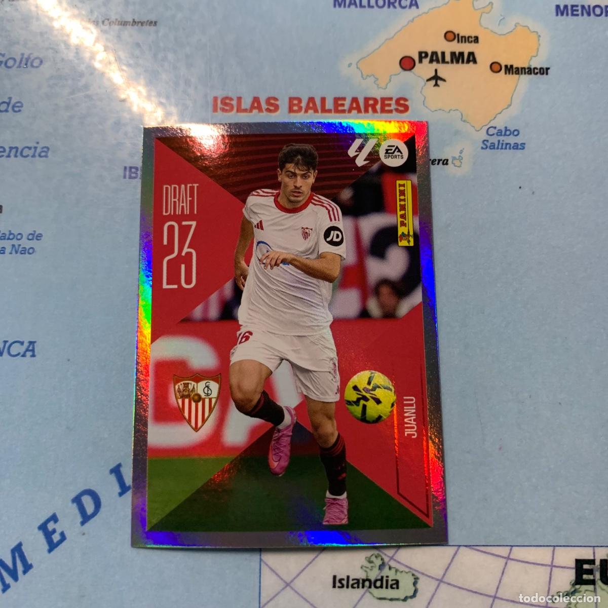 Cromos de f&uacute;tbol: Juanlu draft 23 n&uacute;mero 14 Del Sevilla cromo de la liga este 26-27 2026-2027