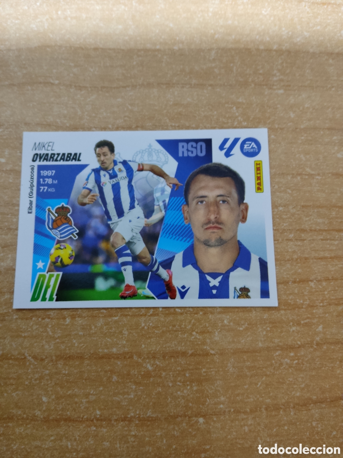 Cromos de f&uacute;tbol: 18 OYARZABAL REAL SOCIEDAD LIGA ESTE 2025 2026