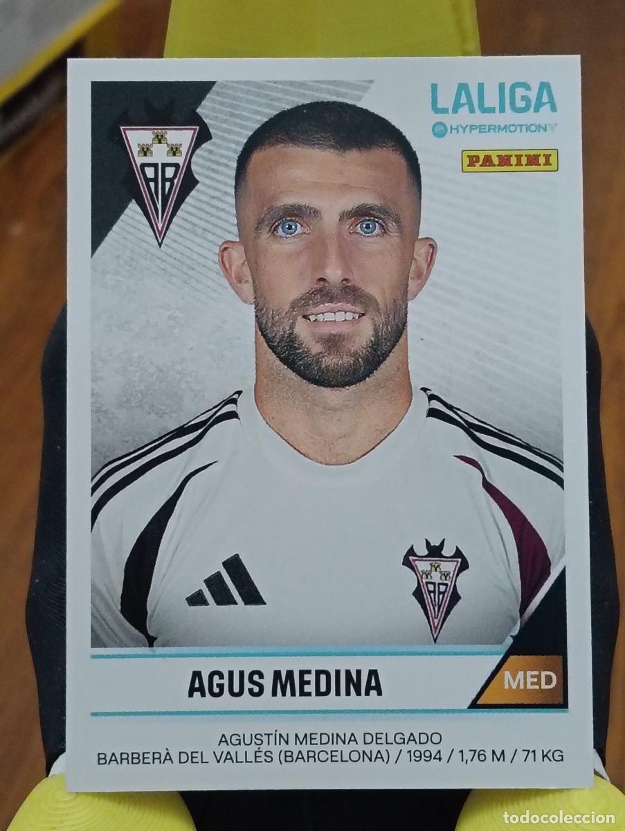 Cromos de f&uacute;tbol: Liga Hypermotion 24/25 - Agus Medina - N&deg; 12 - Albacete
