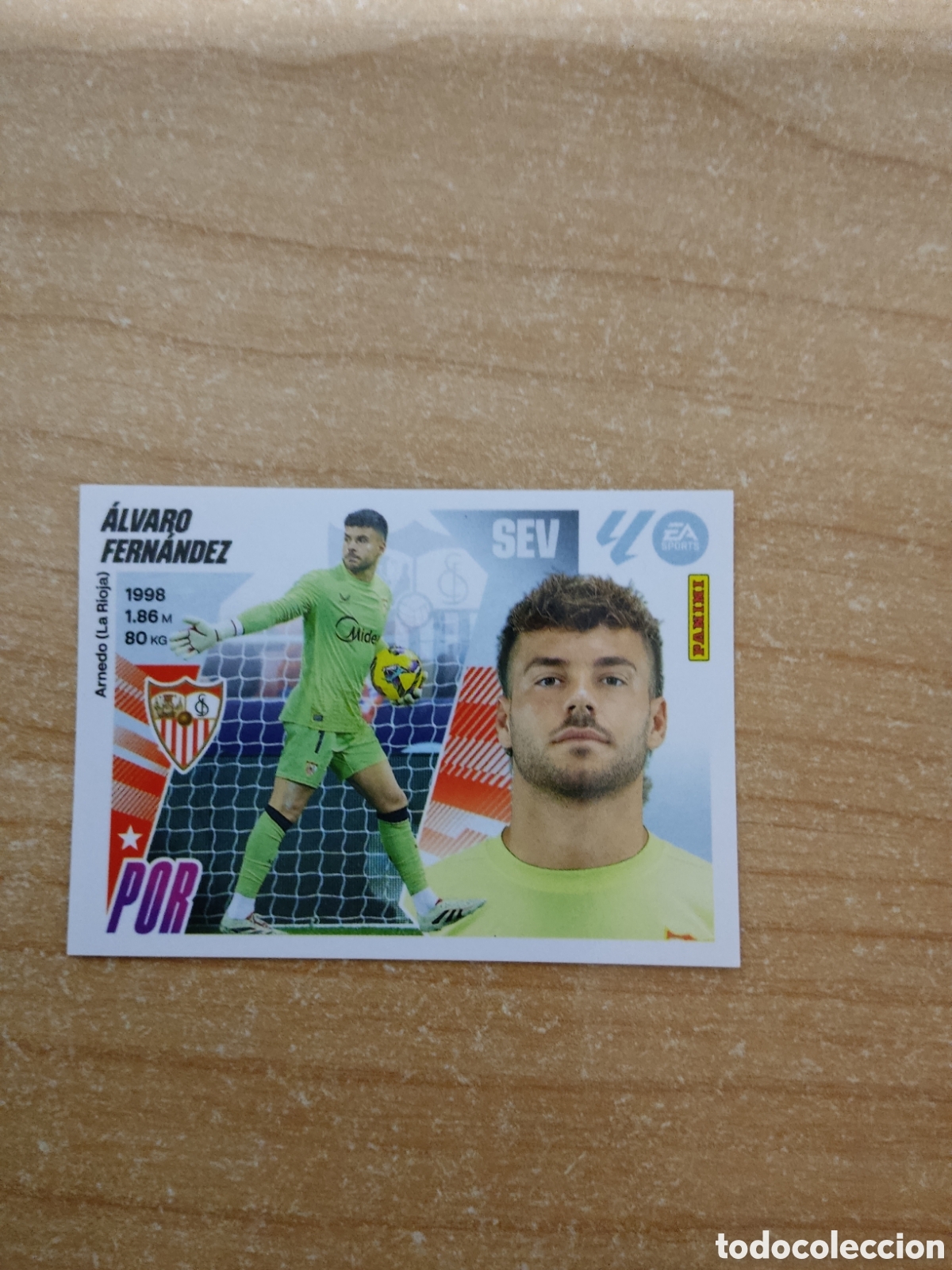 Cromos de f&uacute;tbol: 4 ALVARO FERNANDEZ SEVILLA LIGA ESTE 2025 2026