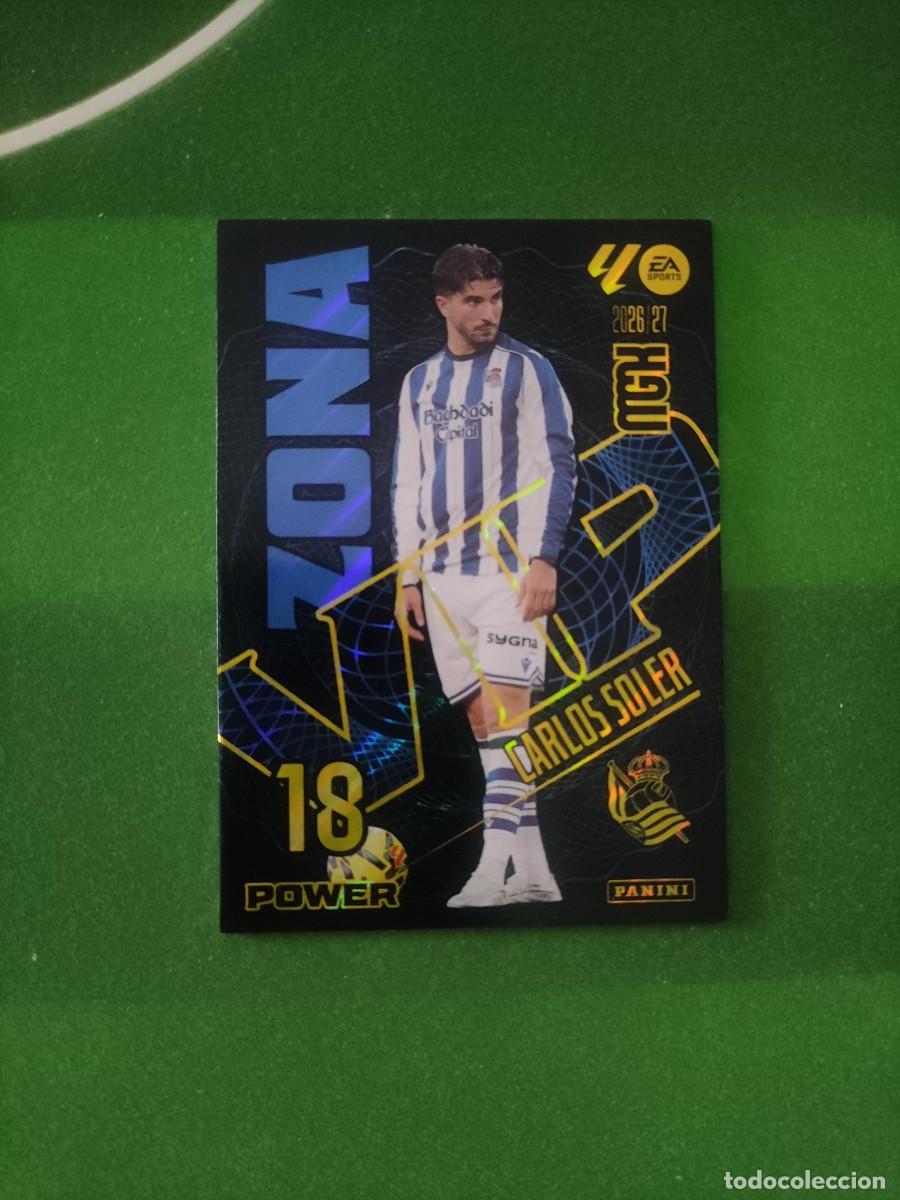Cromos de f&uacute;tbol: 390 P Carlos Soler Real Sociedad Zona VIP Power Megacracks 2026/27 26/27