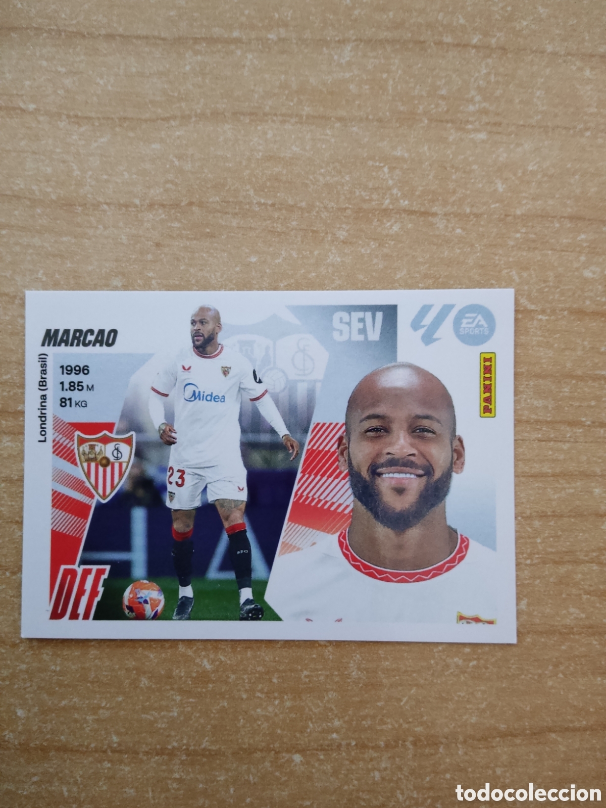 Cromos de f&uacute;tbol: 7 B MARCAO SEVILLA LIGA ESTE 2025 2026