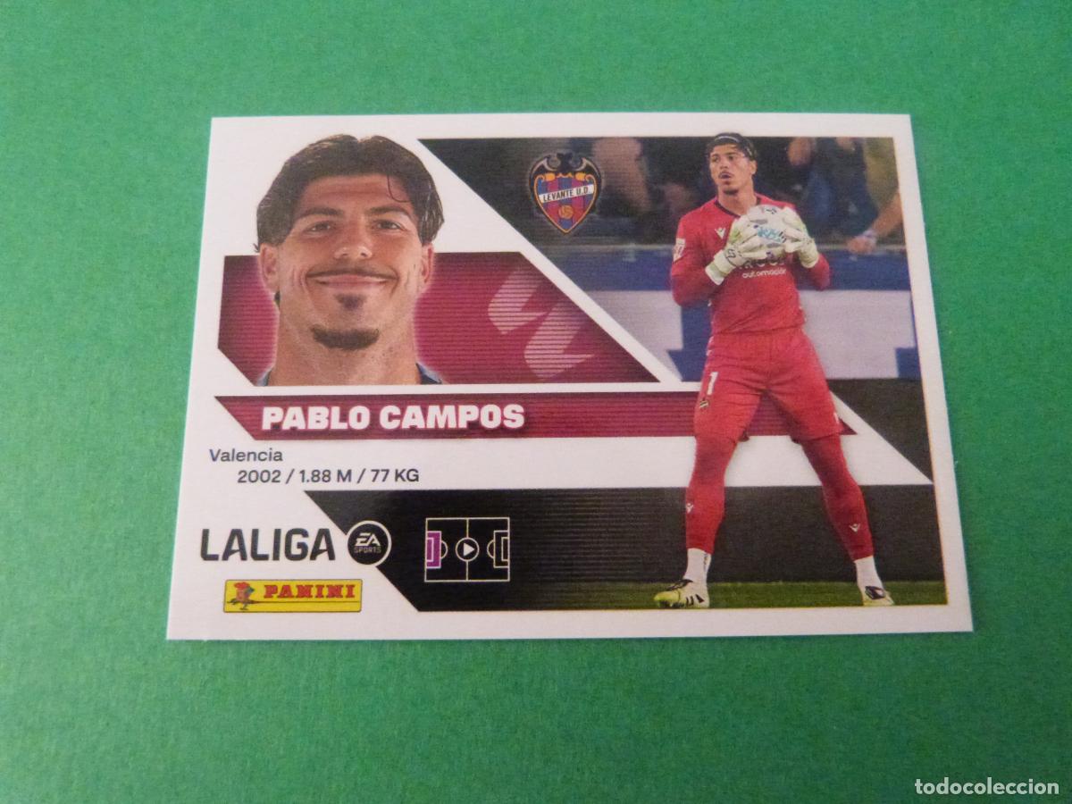 Cromos de f&uacute;tbol: CROMO FUTBOL PABLO CAMPOS U.D. LEVANTE SIN PEGAR N&ordm; 4 LIGA ESTE 2026-2027/26-27 PANINI