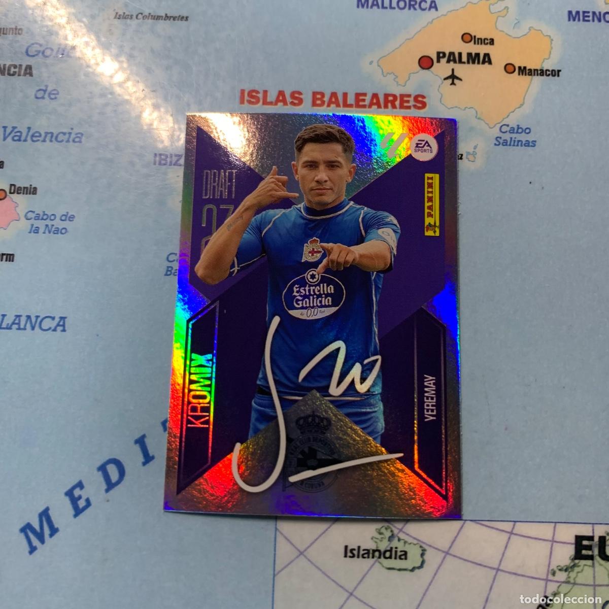 Cromos de f&uacute;tbol: Yeremay Draft 23 Kromix n&uacute;mero K23 Del Deportivo de La Coru&ntilde;a cromo de la liga este 26-27 2026-2027