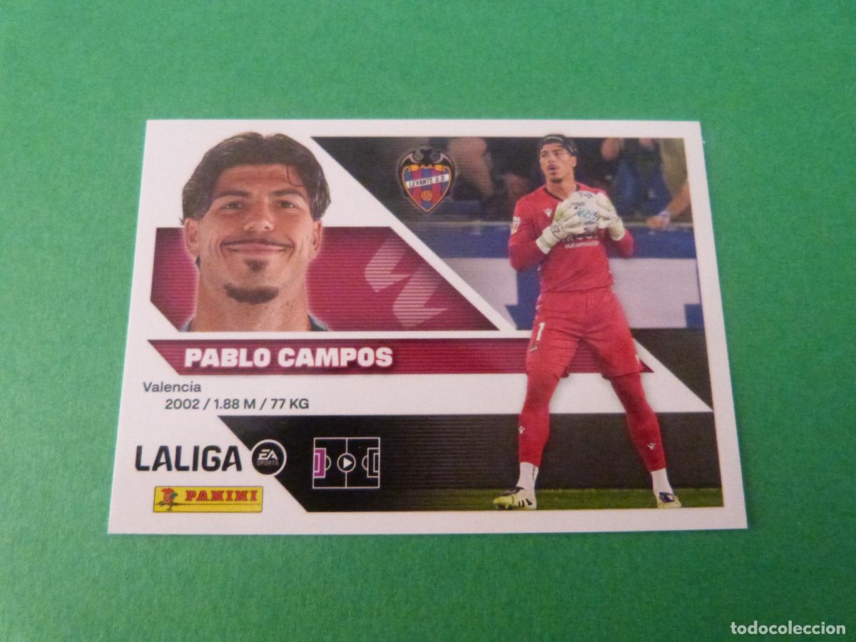 Cromos de f&uacute;tbol: CROMO FUTBOL PABLO CAMPOS U.D. LEVANTE SIN PEGAR N&ordm; 4 LIGA ESTE 2026-2027/26-27 PANINI