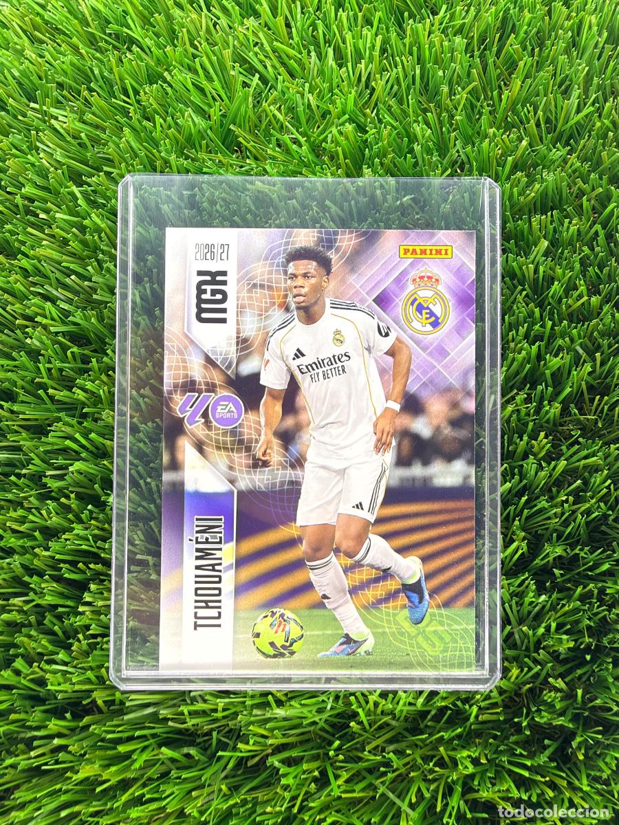 Cromos de f&uacute;tbol: N&ordm; 225 Tchouam&eacute;ni Real Madrid CF Megacracks 26 27