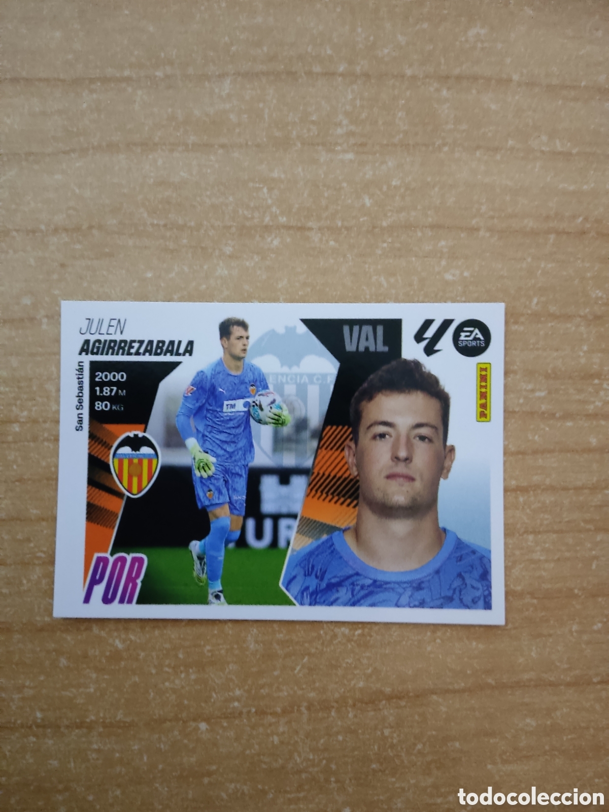 Cromos de f&uacute;tbol: 4 AGIRREZABALA VALENCIA LIGA ESTE 2025 2026