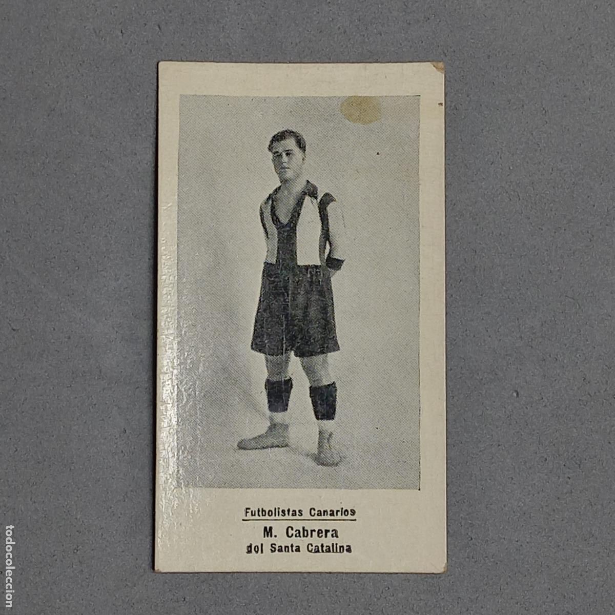Fu&szlig;ball-Sticker: Futbolistas Canarios Colecci&oacute;n Florisle&ntilde;a. Las Palmas Serie A. N&ordm; 58 M Cabrera Sta Catalina, a&ntilde;os 20