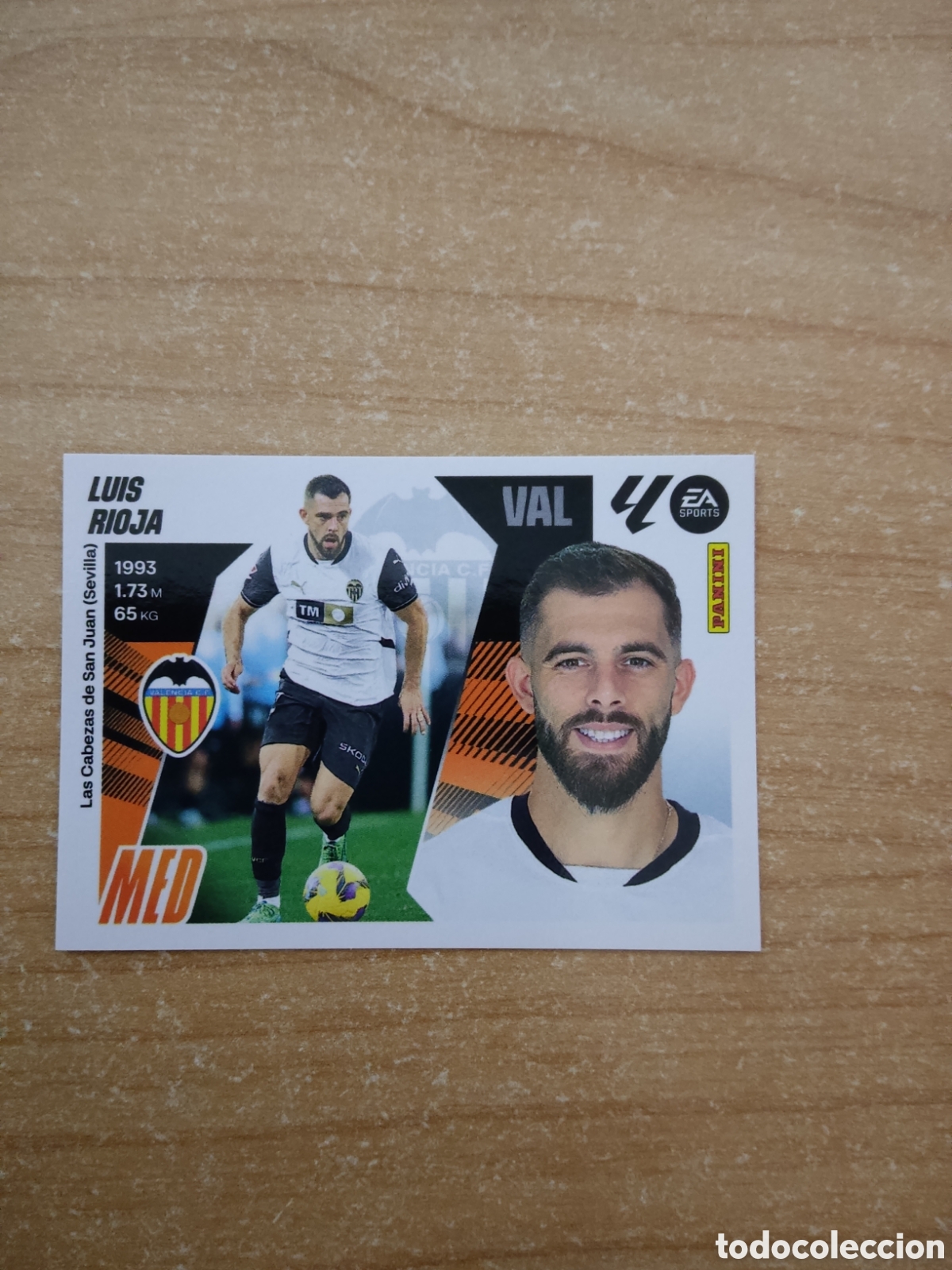 Football Stickers: 16 LUIS RIOJA VALENCIA LIGA ESTE 2025 2026