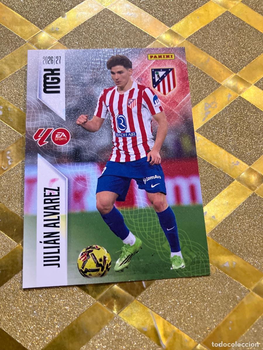 Cromos de f&uacute;tbol: CROMO DE FUTBOL NUMERO 71 JULIAN ALVAREZ ATLETICO DE MADRID LIGA 2026 2027 MEGACRAKS MGK PANINI !