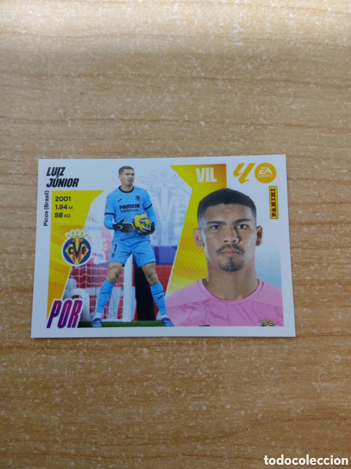 Cromos de f&uacute;tbol: 3 LUIZ JUNIOR VILLARREAL LIGA ESTE 2025 2026