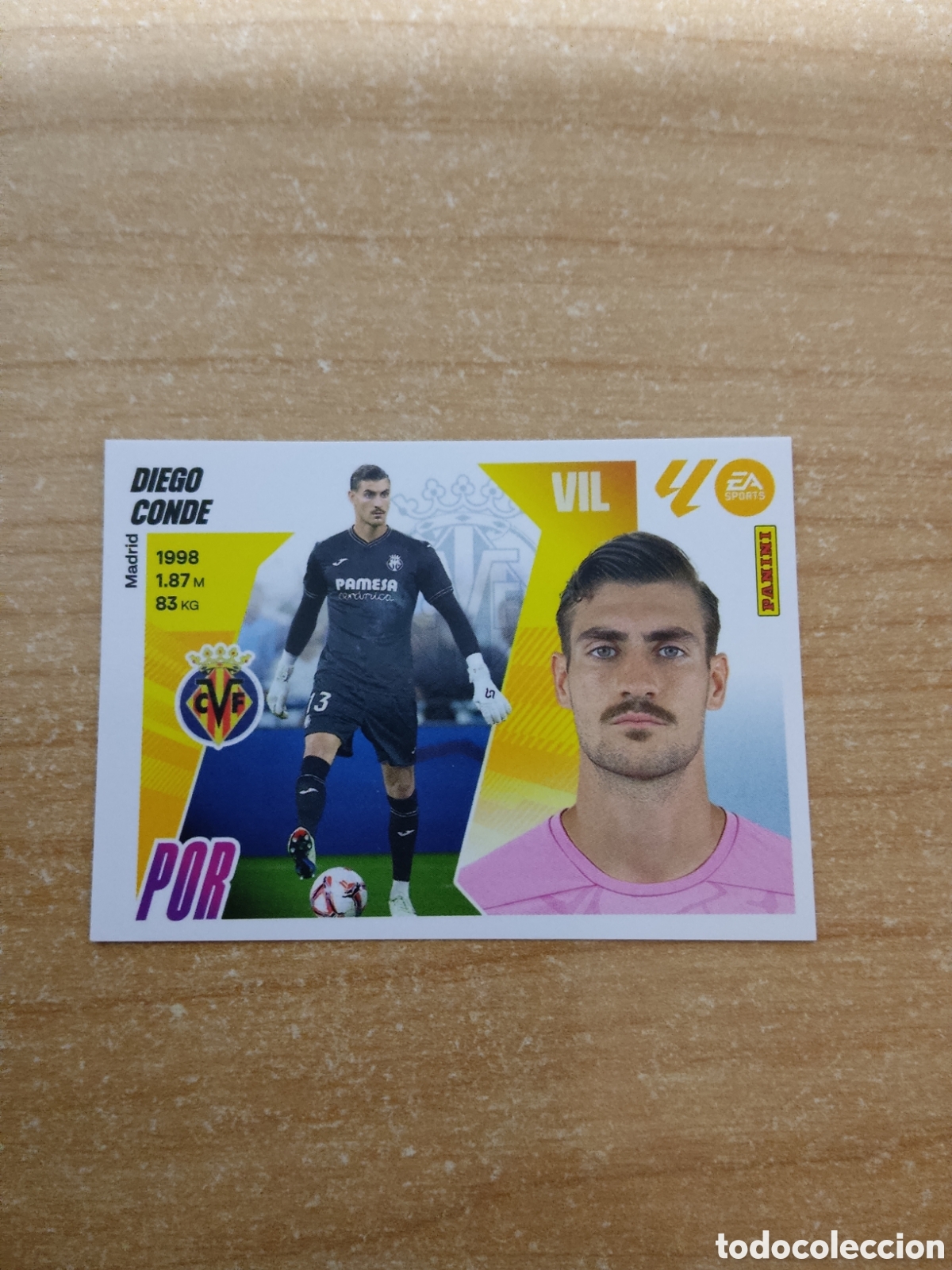 Cromos de f&uacute;tbol: 4 DIEGO CONDE VILLARREAL LIGA ESTE 2025 2026