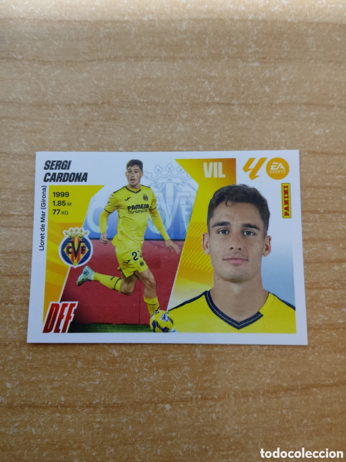 Cromos de f&uacute;tbol: 9 SERGI CARDONA VILLARREAL LIGA ESTE 2025 2026