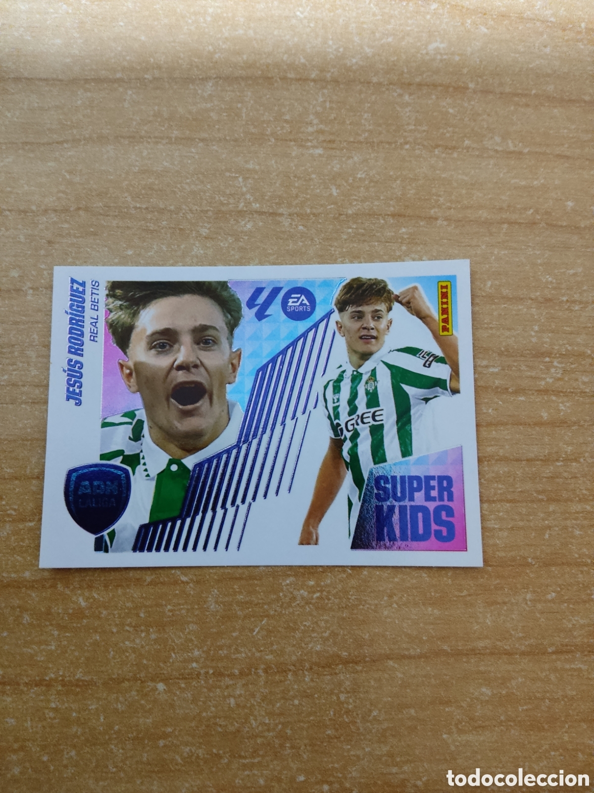 Cromos de f&uacute;tbol: 13 JESUS RODRIGUEZ REAL BETIS SUPER KIDS LIGA ESTE 2025 2026