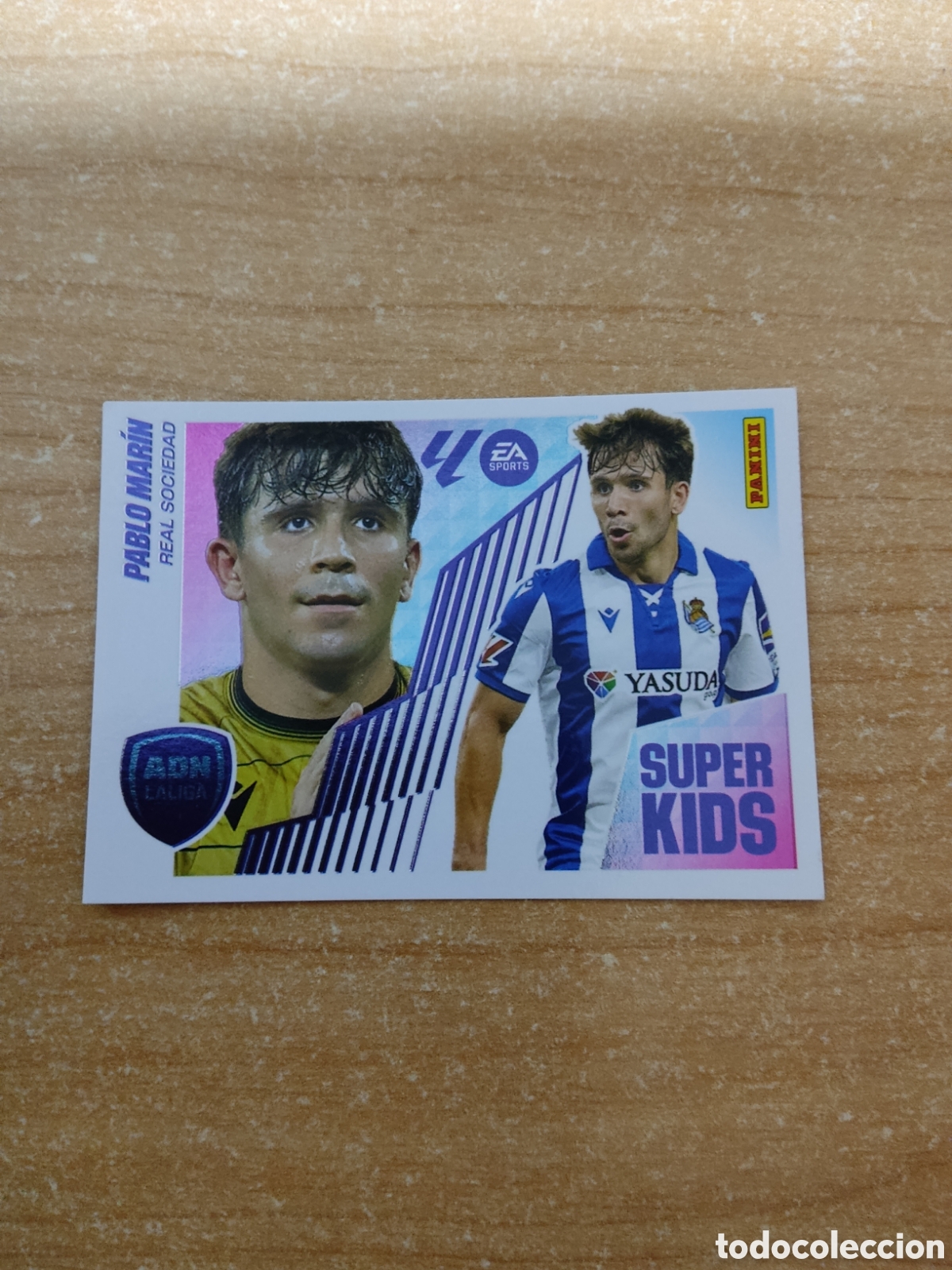 Cromos de f&uacute;tbol: 15 PABLO MARIN REAL SOCIEDAD SUPER KIDS LIGA ESTE 2025 2026