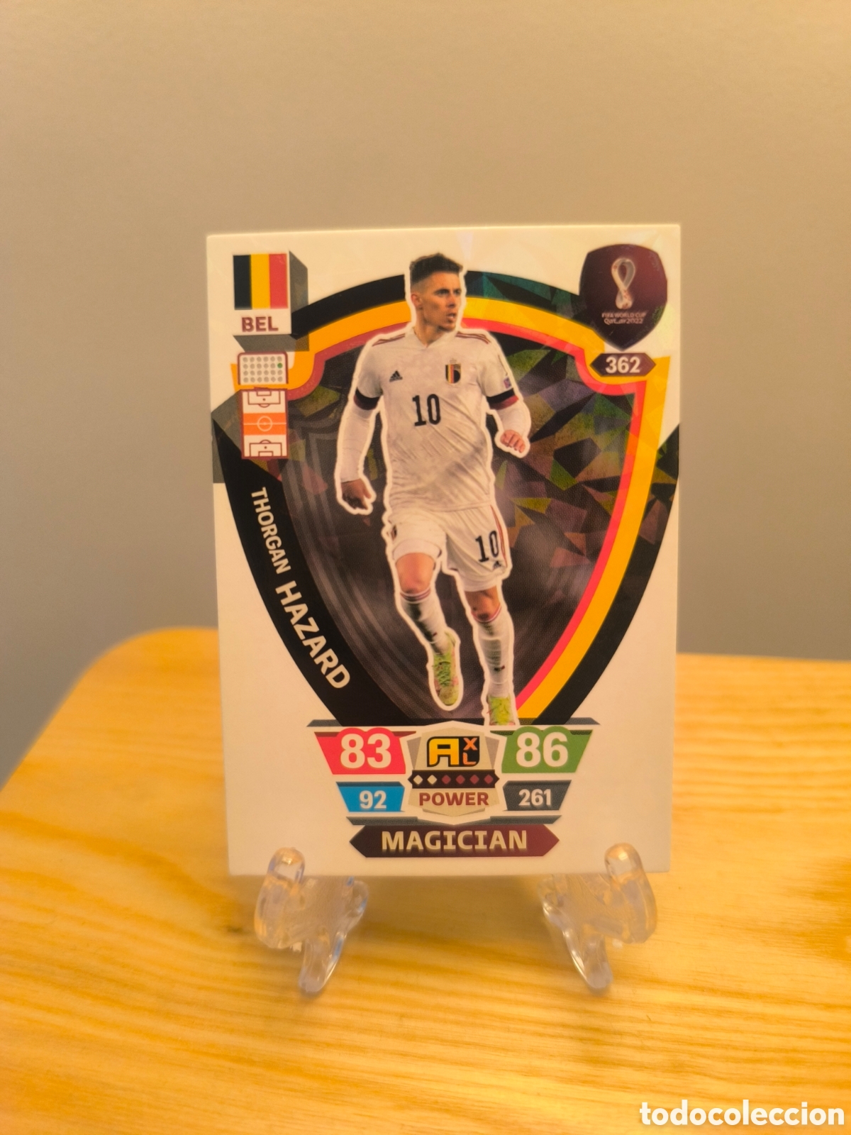 Cromos de f&uacute;tbol: Hazard Adrenalyn XL Qatar 2022 Belgica