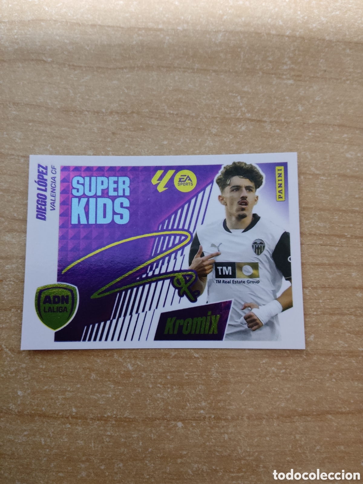 Cromos de f&uacute;tbol: 7 DIEGO LOPEZ VALENCIA KROMIX SUPER KIDS LIGA ESTE 2025 2026