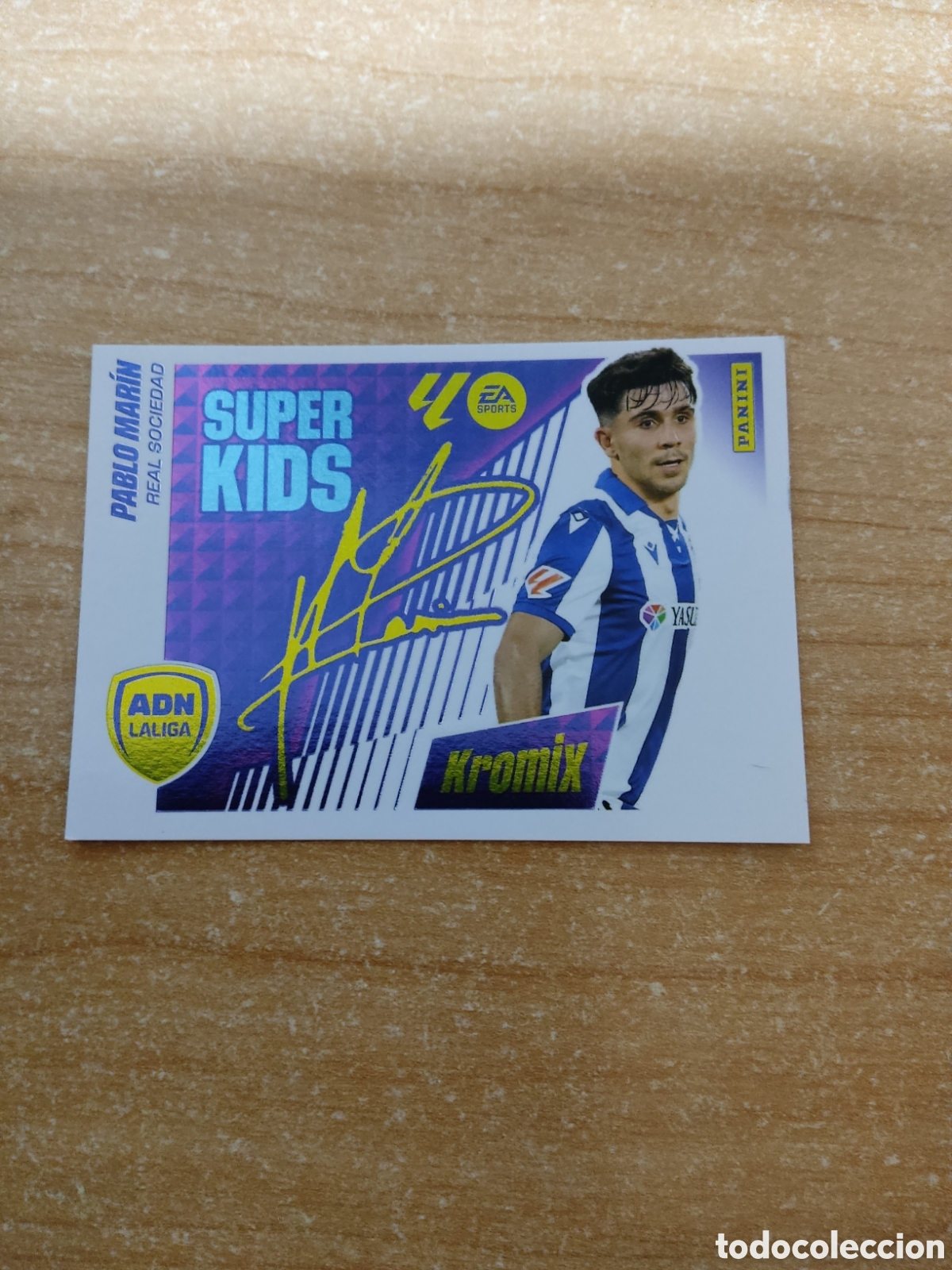 Cromos de f&uacute;tbol: 15 PABLO MARIN KROMIX SUPER KIDS REAL SOCIEDAD LIGA ESTE 2025 2026