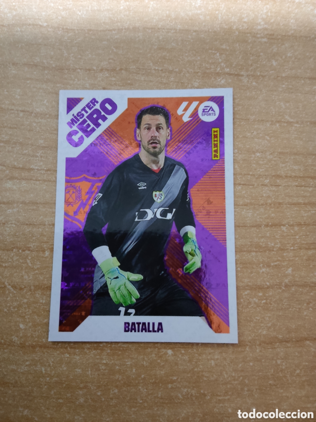Cromos de f&uacute;tbol: 1 BATALLA MISTER CERO RAYO VALLECANO LIGA ESTE 2025 2026