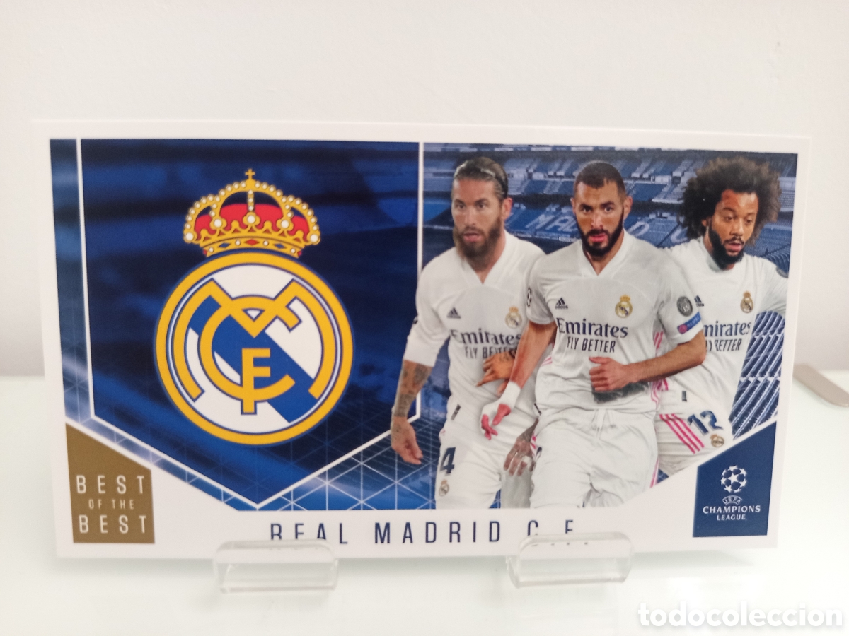 Cromos de Futebol: ❇️ CROMO ⚽ REAL MADRID BENZEMA MARCELO SERGIO RAMOS 118 BEST OF THE BEST UCL 2020 2021 20 TOPPS ❇️