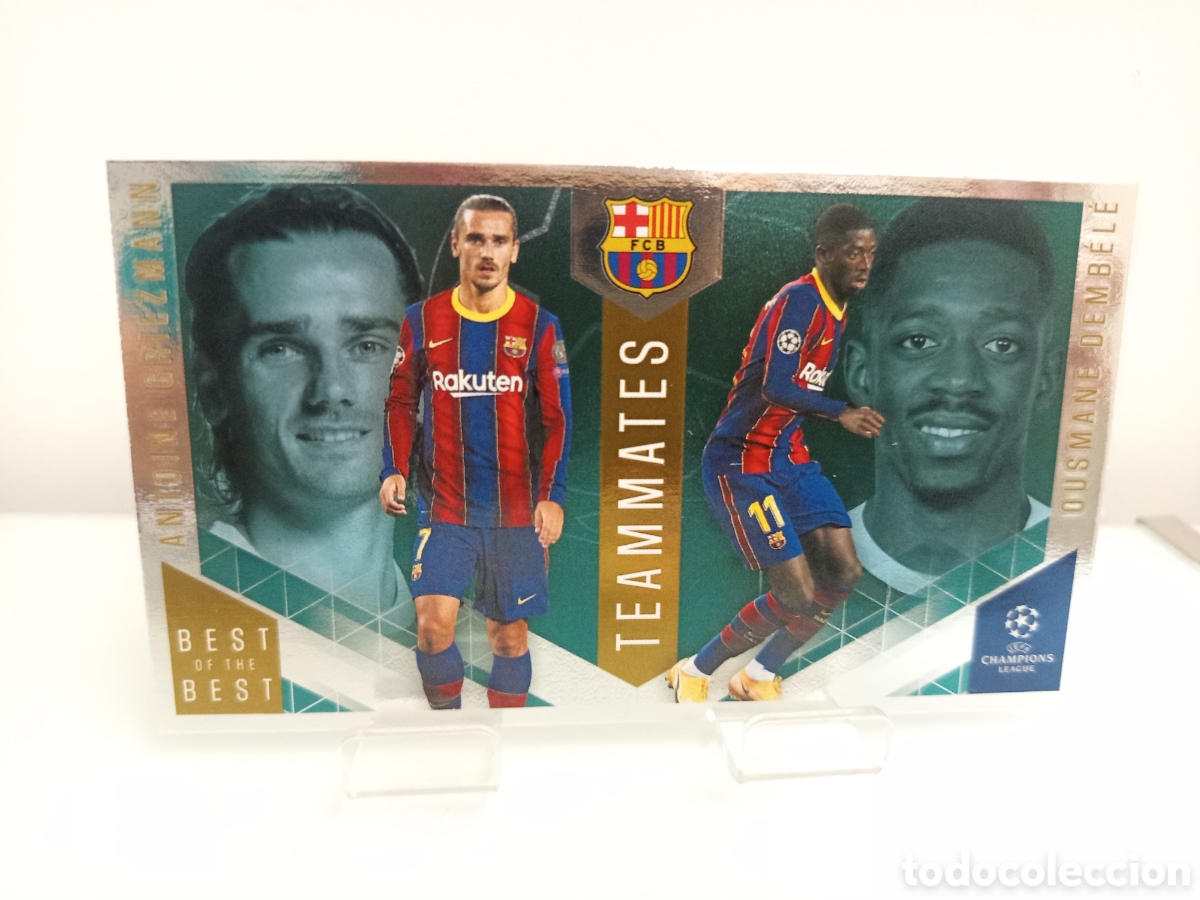 Cartes &agrave; collectionner de Football: ❇️ CROMO ⚽ GRIEZMANN DEMBELE 142 TEAM MATES BEST OF THE BEST UCL 2020 2021 20 TOPPS FC BARCELONA ❇️