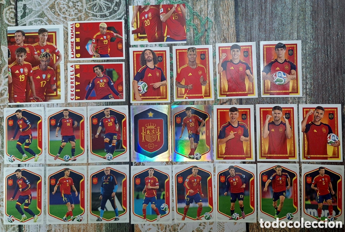 Figurine di Calcio: CROMOS ESPA&Ntilde;A MUNDIAL 2026 CARREFOUR : COLECCION COMPLETA 25CROMOS