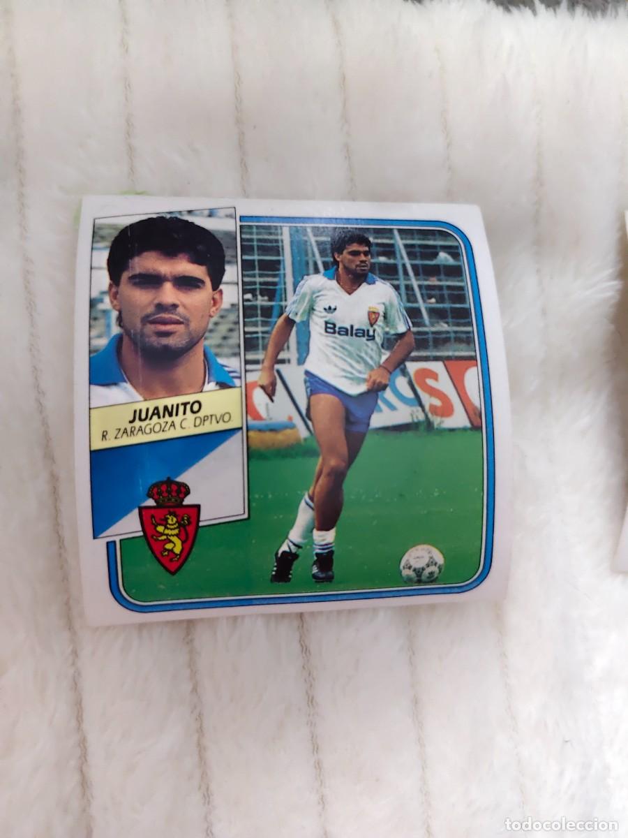 Cromos de f&uacute;tbol: EDICIONES ESTE 89 90 JUANITO REAL ZARAGOZA 1989 1990 DESPEGADO RECUPERADO ALBUM AAQ